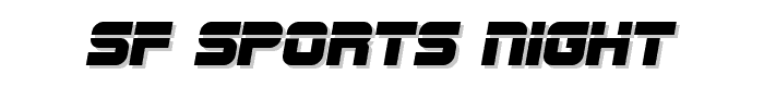 SF Sports Night font